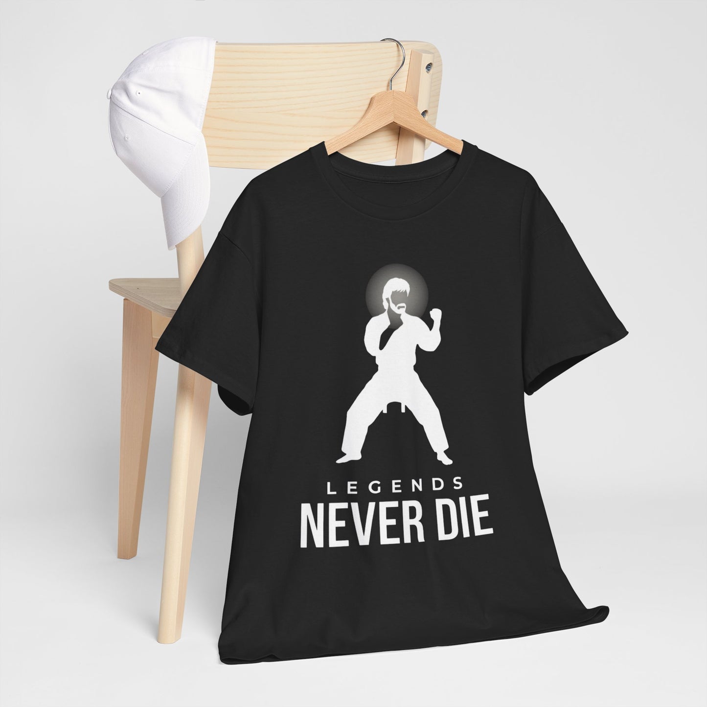 Legends Never Die — Chuck Norris Tribute Tee