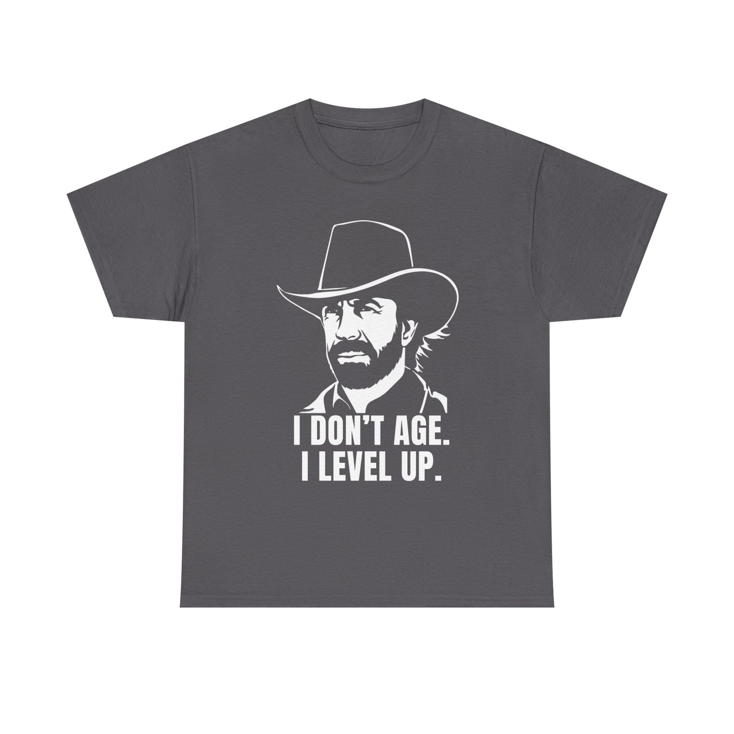 I Don’t Age. I Level Up. – Chuck Norris Legend Tribute Shirt