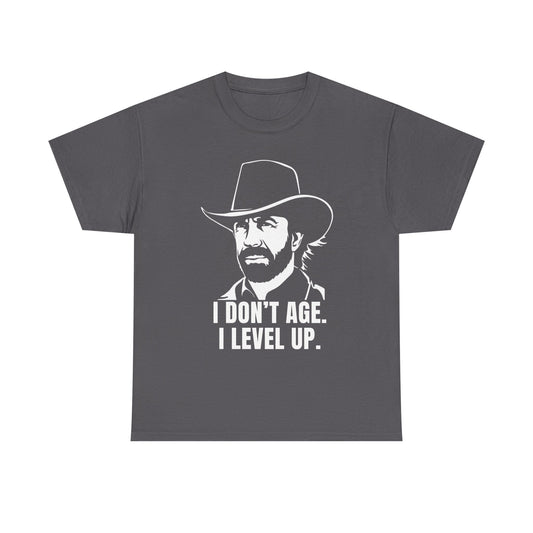 I Don’t Age. I Level Up. – Chuck Norris Legend Tribute Shirt