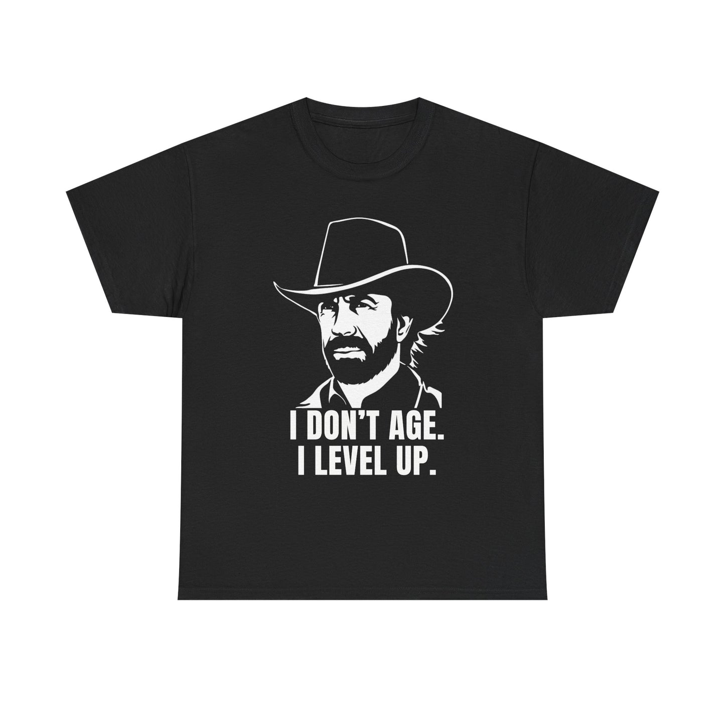 I Don’t Age. I Level Up. – Chuck Norris Legend Tribute Shirt